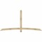 Ekena Millwork Bellingham Rough Sawn Timber Gable Bracket, Douglas Fir, 96"W x 48"H x 2"D x 4"F, 12/12 Pitch GBW096X48X0204BEL00RDF - alternate 1